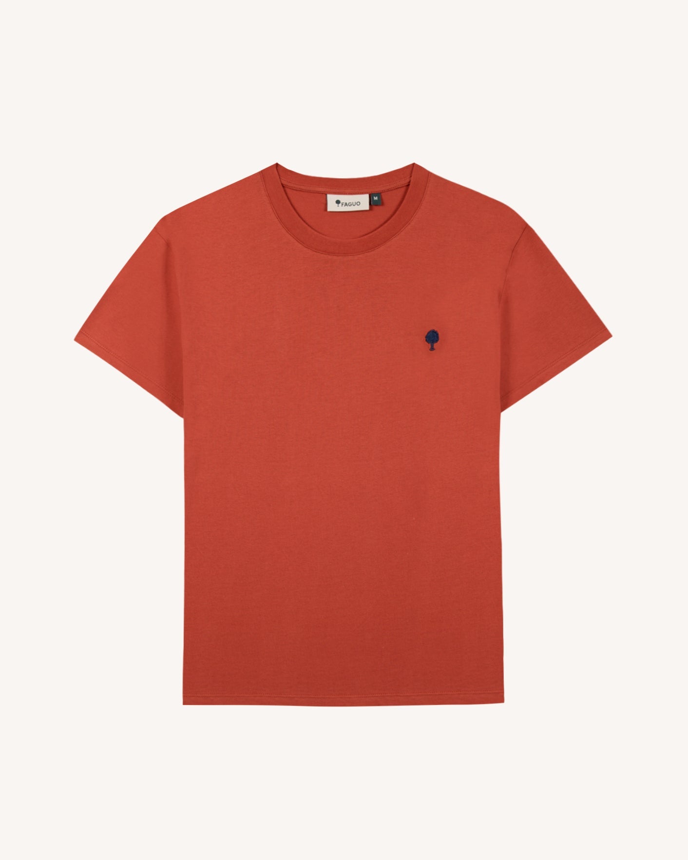 faguo-arcy-t-shirt-brique-coton-recycl image 2