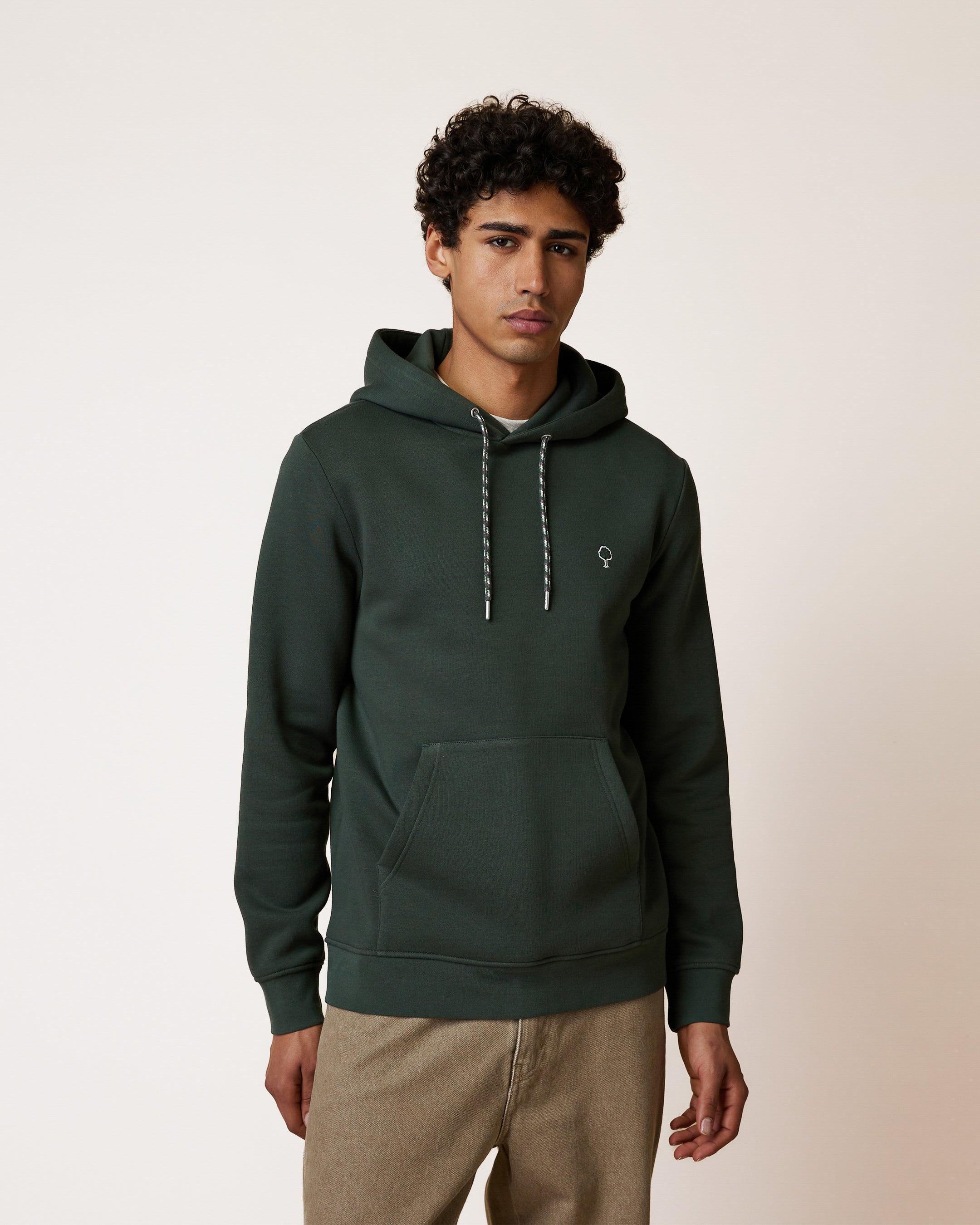 faguo-dirac-sweat-capuche-vert-fonc image 1