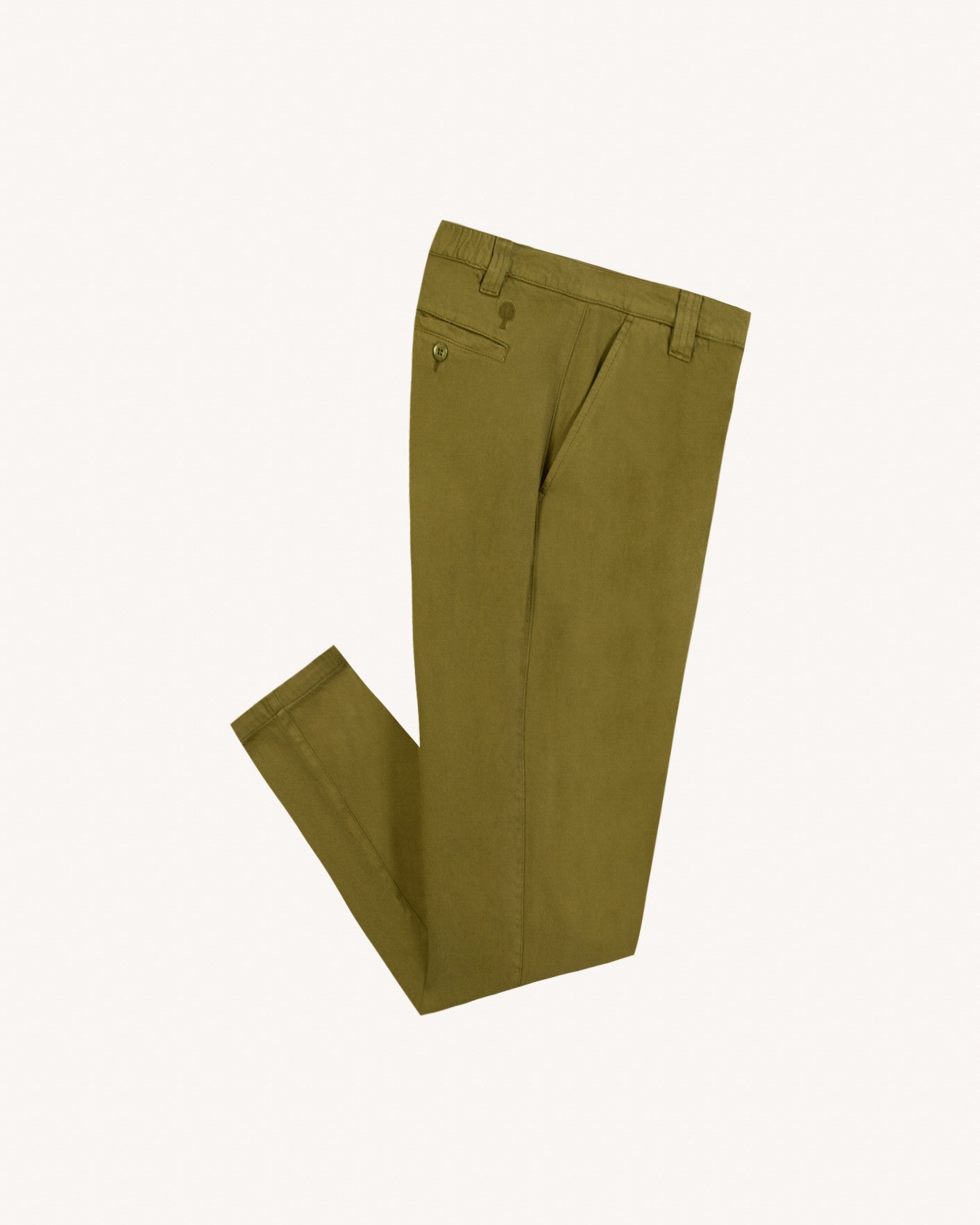 faguo-landais-pantalon-chino-homme-kaki-fonc-large image 5
