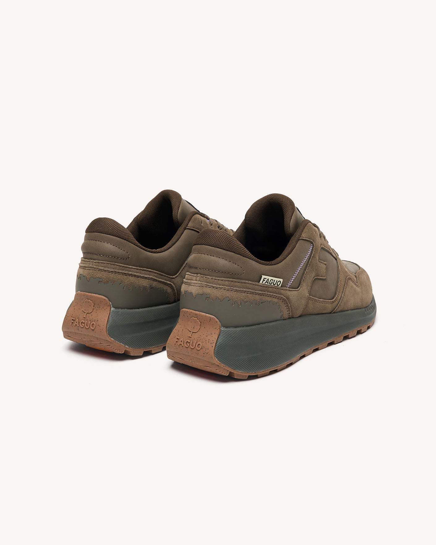 faguo-limwood-baskets-cuir-su-de-marron-taupe-homme image 4