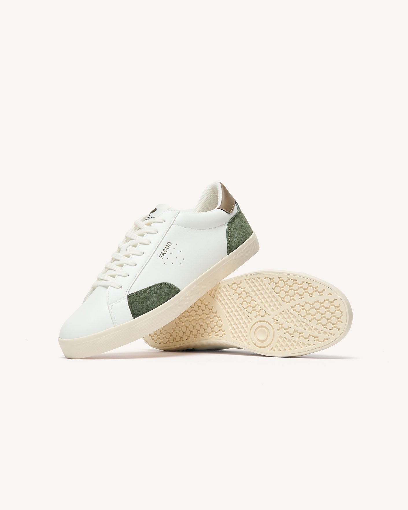 faguo-juniper-baskets-derby-blanc-et-kaki-homme image 6