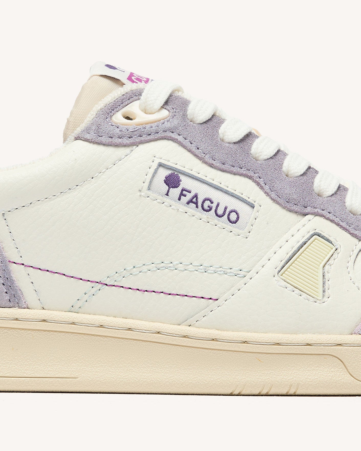 faguo-commute-1-baskets-blanc-et-rose-gris-cuir image 8