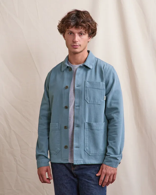 faguo-lorge-veste-coton-bleu-workwear image 1