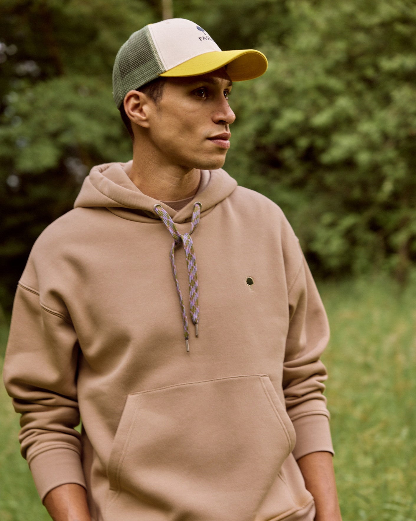 faguo-dirac-os-sweat-capuche-oversize-taupe-molleton image 5