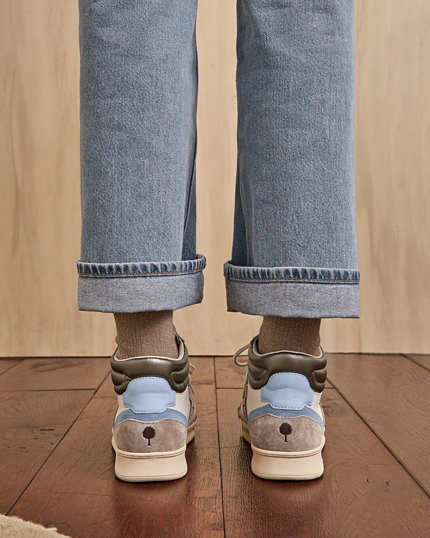 faguo-hazel-mid-baskets-montantes-cuir-cru-et-bleu-vintage image 3