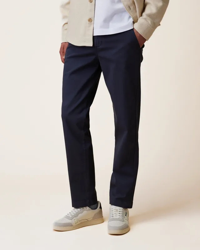 faguo-brix-regular-pantalon-droit-bleu-marine-coton-bio-homme image 1