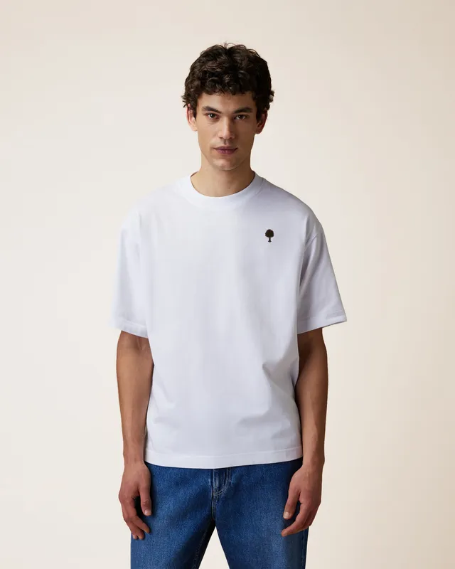 faguo-yellowstone-t-shirt-oversize-blanc-homme-jersey-lourd-coton-recycl image 1