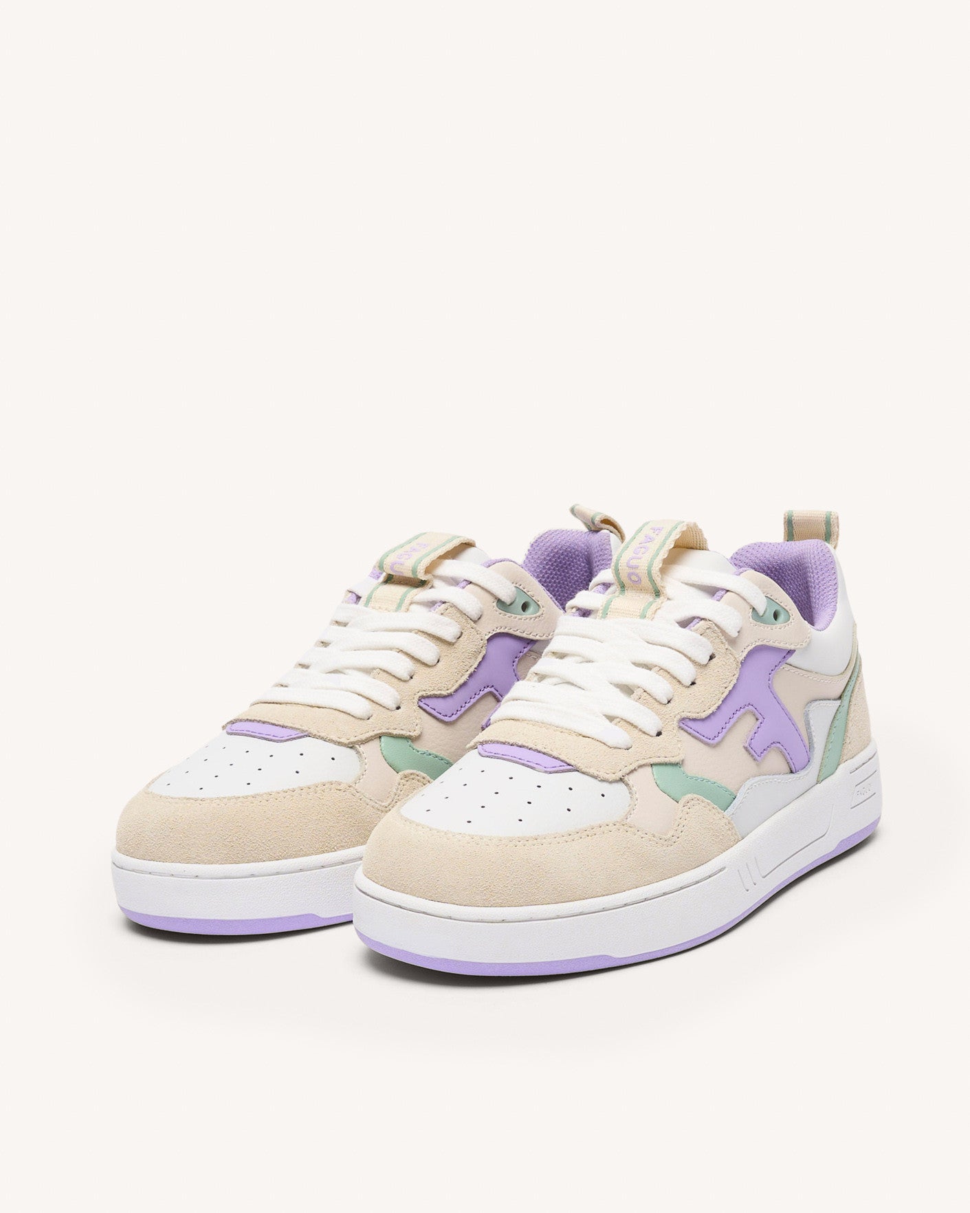 faguo-dahlia-baskets-femme-blanches-et-violet-clair-cuir image 4