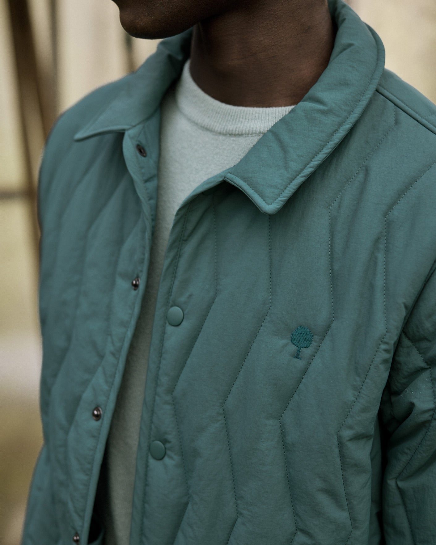 faguo-obernai-veste-matelass-e-vert-clair-gris-droite image 3
