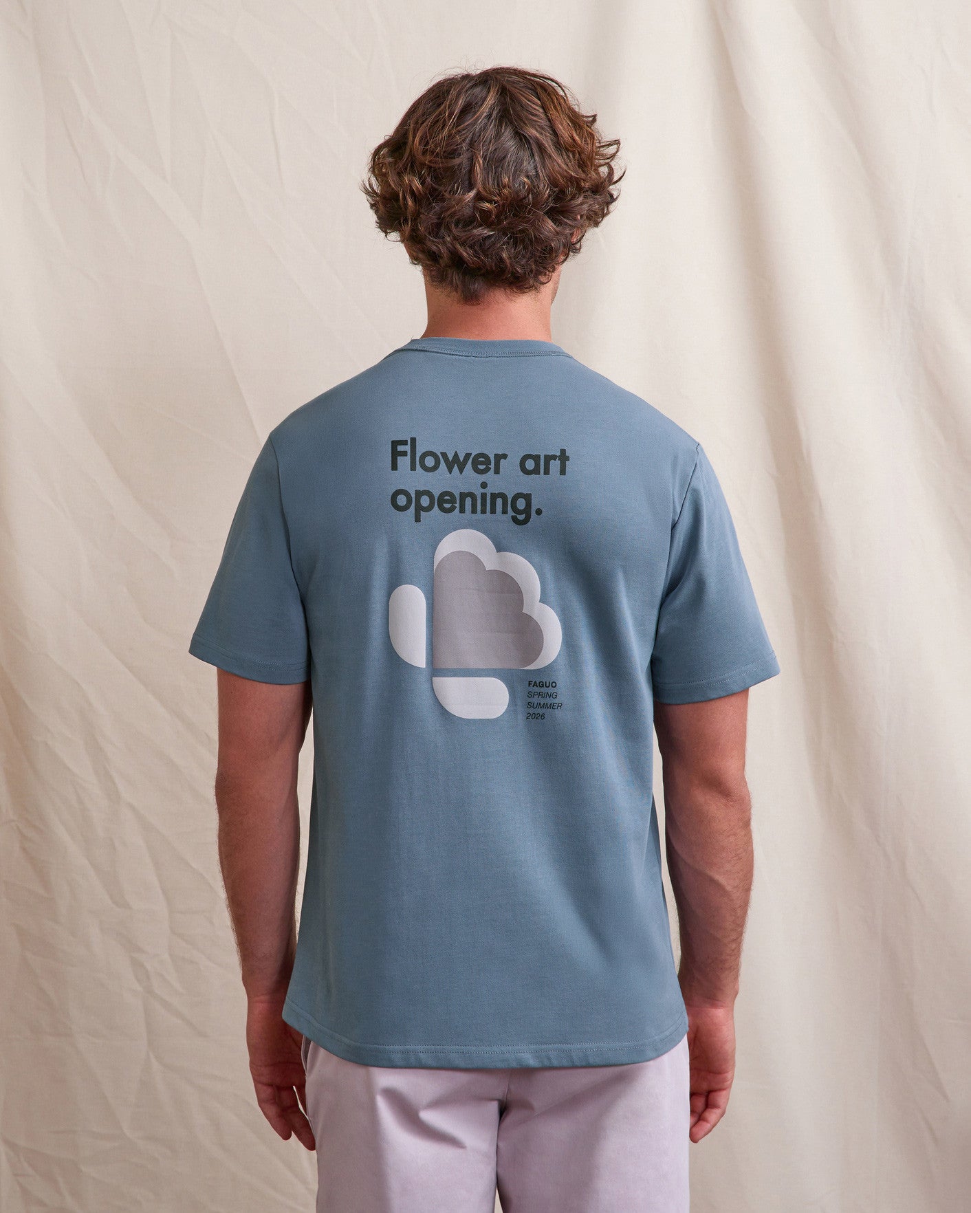faguo-massoury-t-shirt-flower-art-bleu-filets-recycl-s image 4