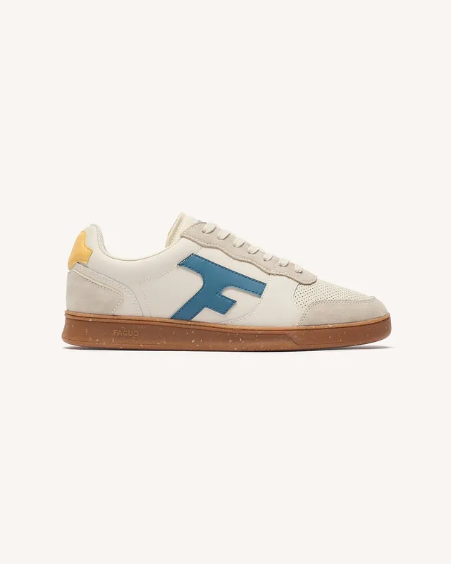faguo-hazel-baskets-cuir-cr-me-et-jaune image 1