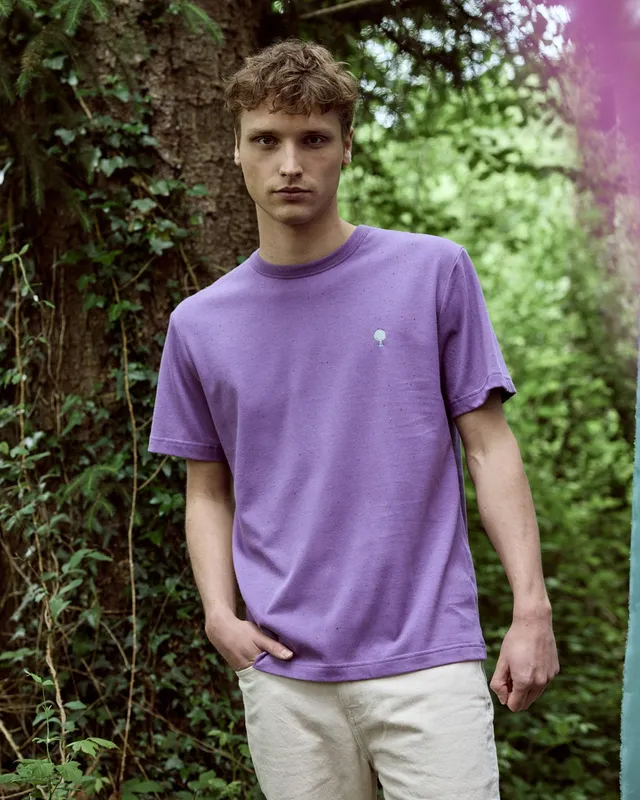 faguo-lugny-t-shirt-oversize-violet-chin-coton-bio-homme image 1