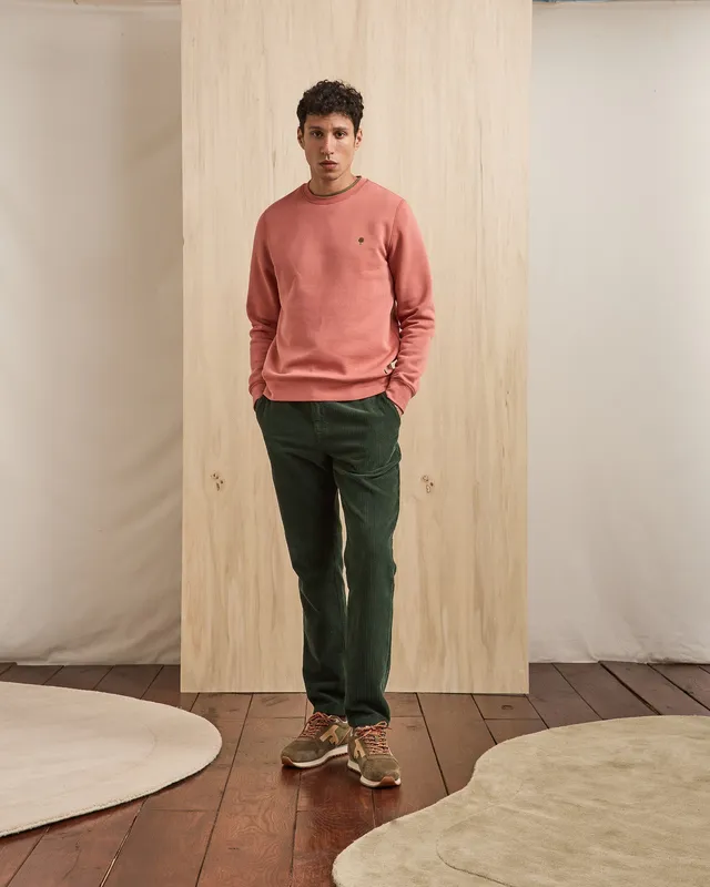 faguo-dreuille-pantalon-taille-lastique-vert-fonc image 1