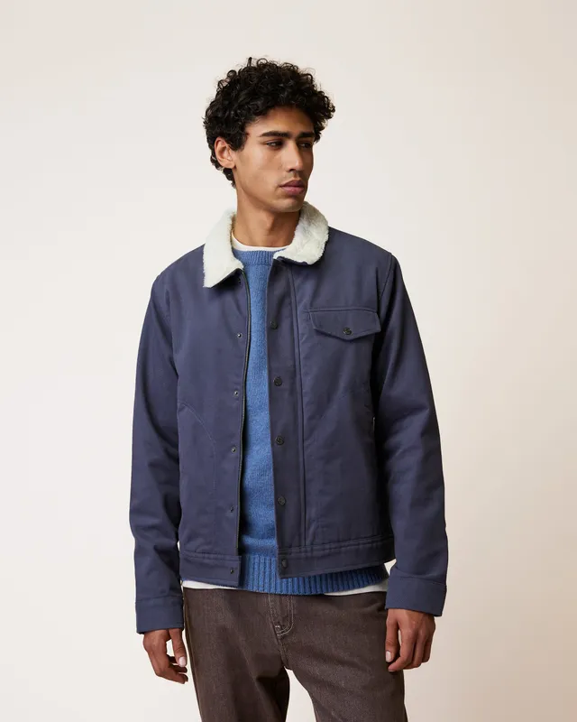 faguo-seillon-blouson-chaud-bleu-marine-sherpa image 1