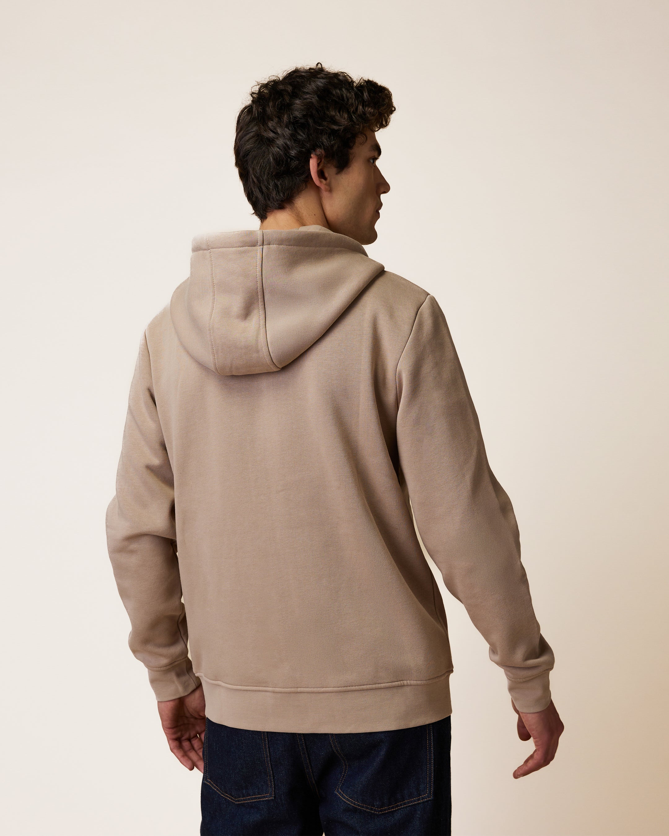 faguo-mesnil-sweat-zipp-capuche-beige-clair image 5