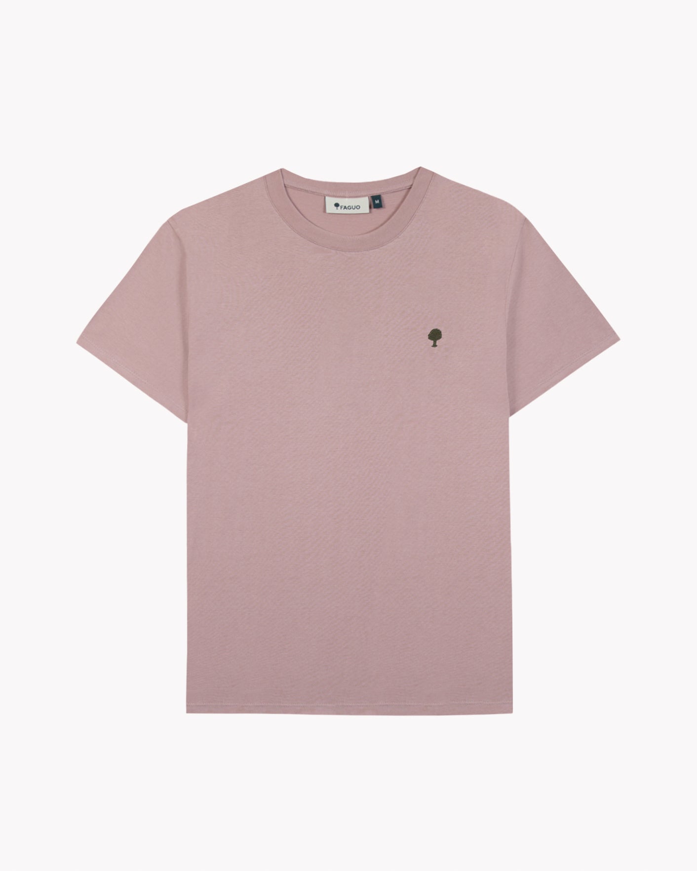 faguo-arcy-t-shirt-mauve-coton-recycl-coupe-droite image 3