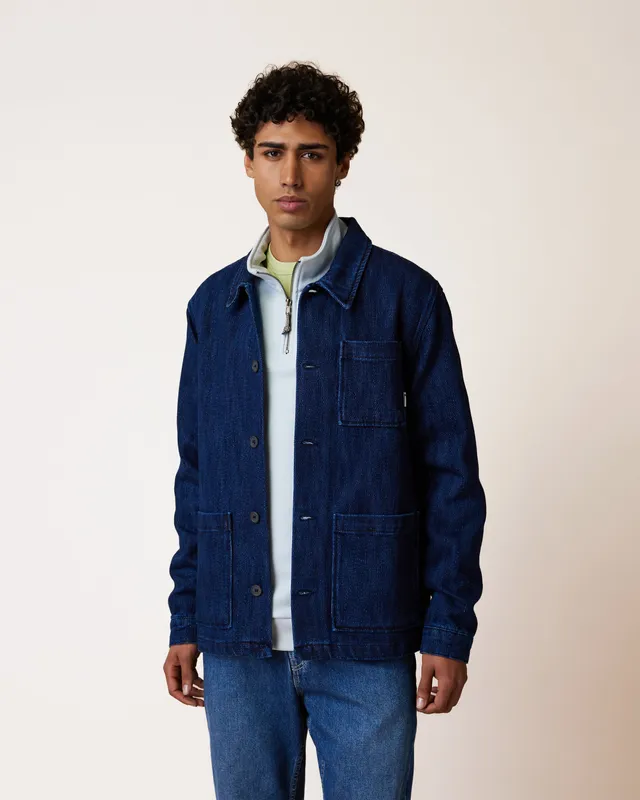 faguo-lorge-veste-en-coton-denim-brut-homme image 1