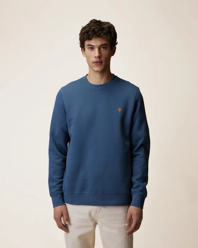 faguo-donzy-sweat-col-rond-bleu-homme image 1