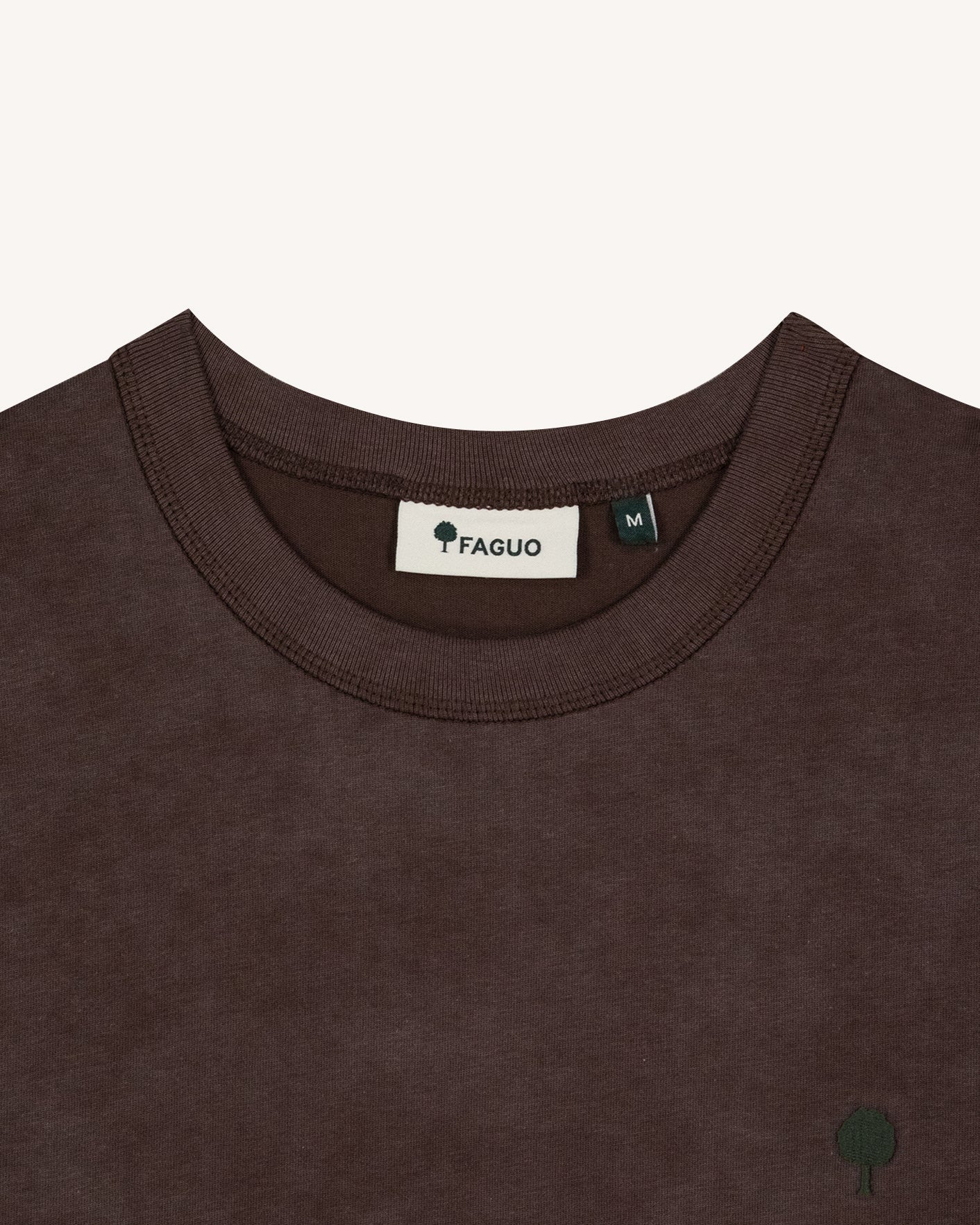 faguo-lugny-t-shirt-large-marron-et-taupe-homme image 2