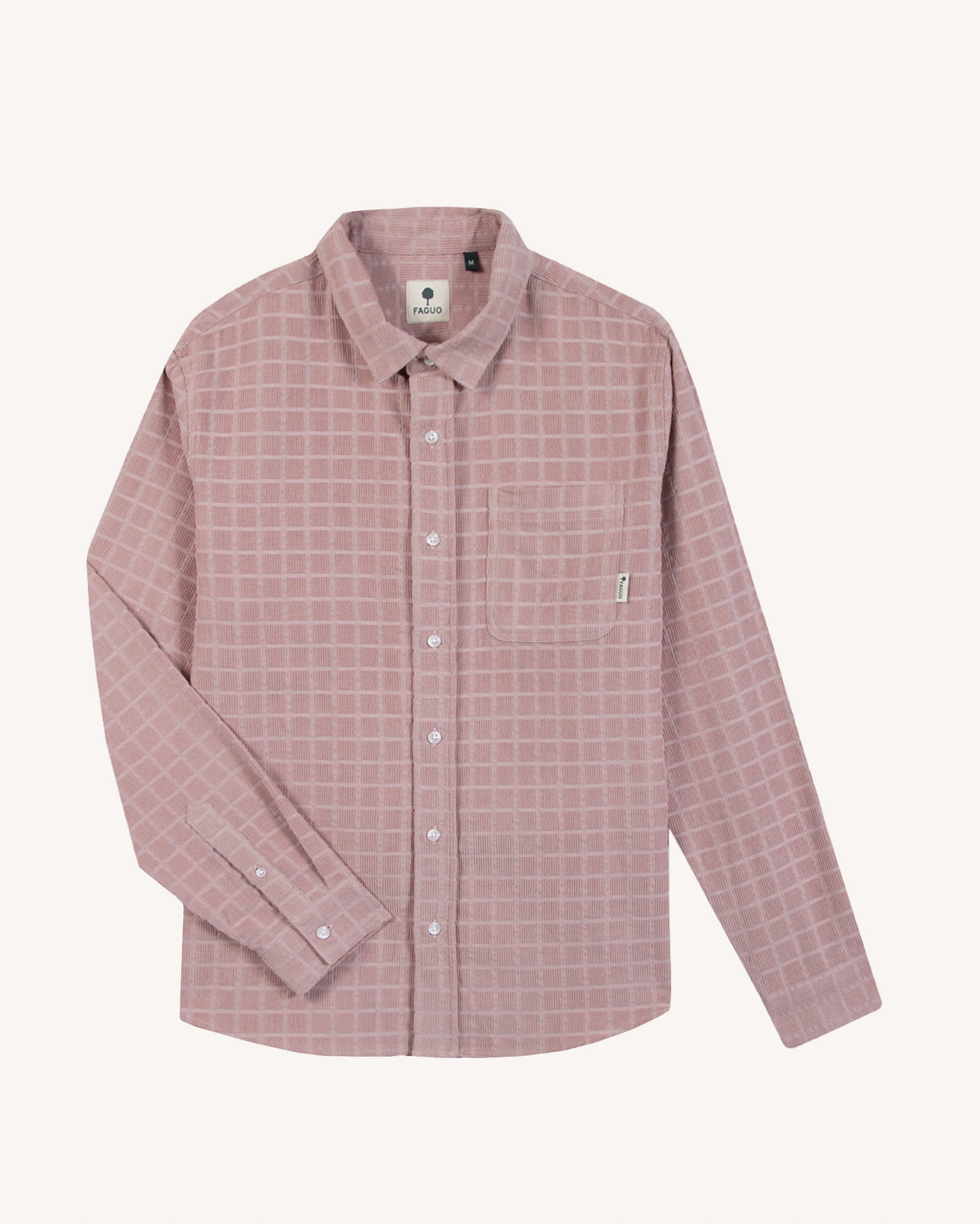 faguo-signy-surchemise-velours-mauve-100-coton image 2