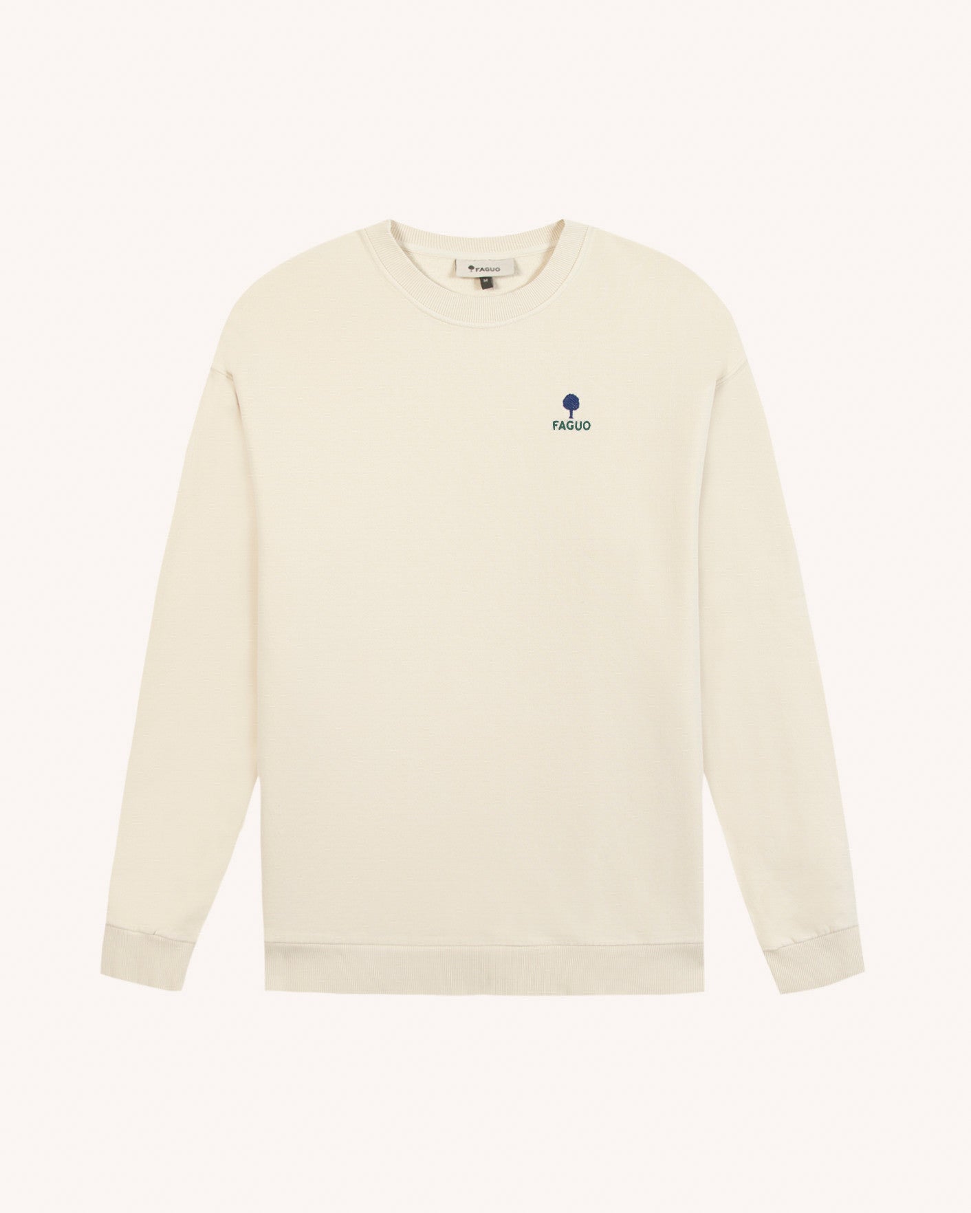 faguo-fango-sweat-col-rond-homme-cru-coupe-loose image 2