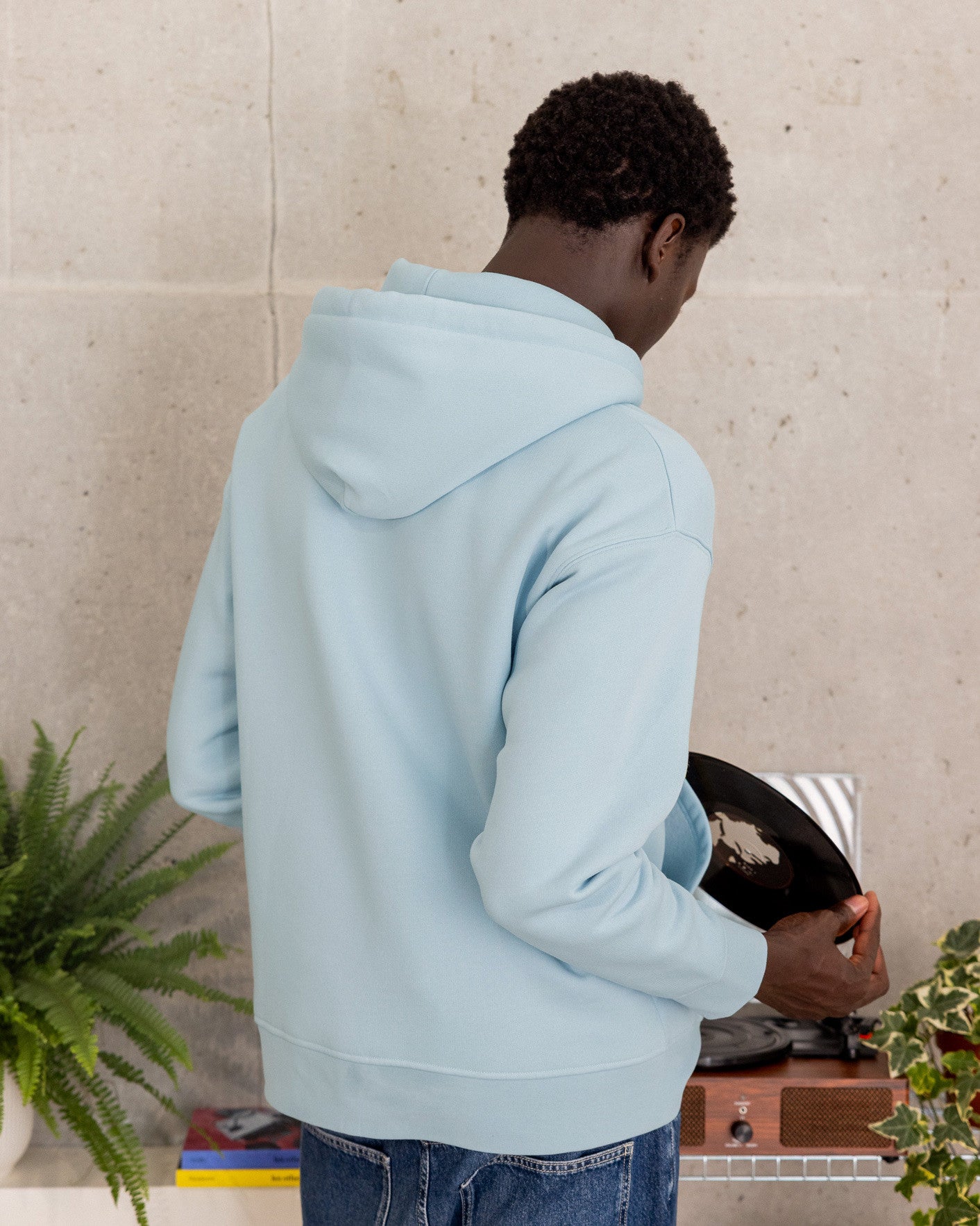 faguo-dirac-os-bleu-ciel-sweat-capuche-boxy-oversize image 5