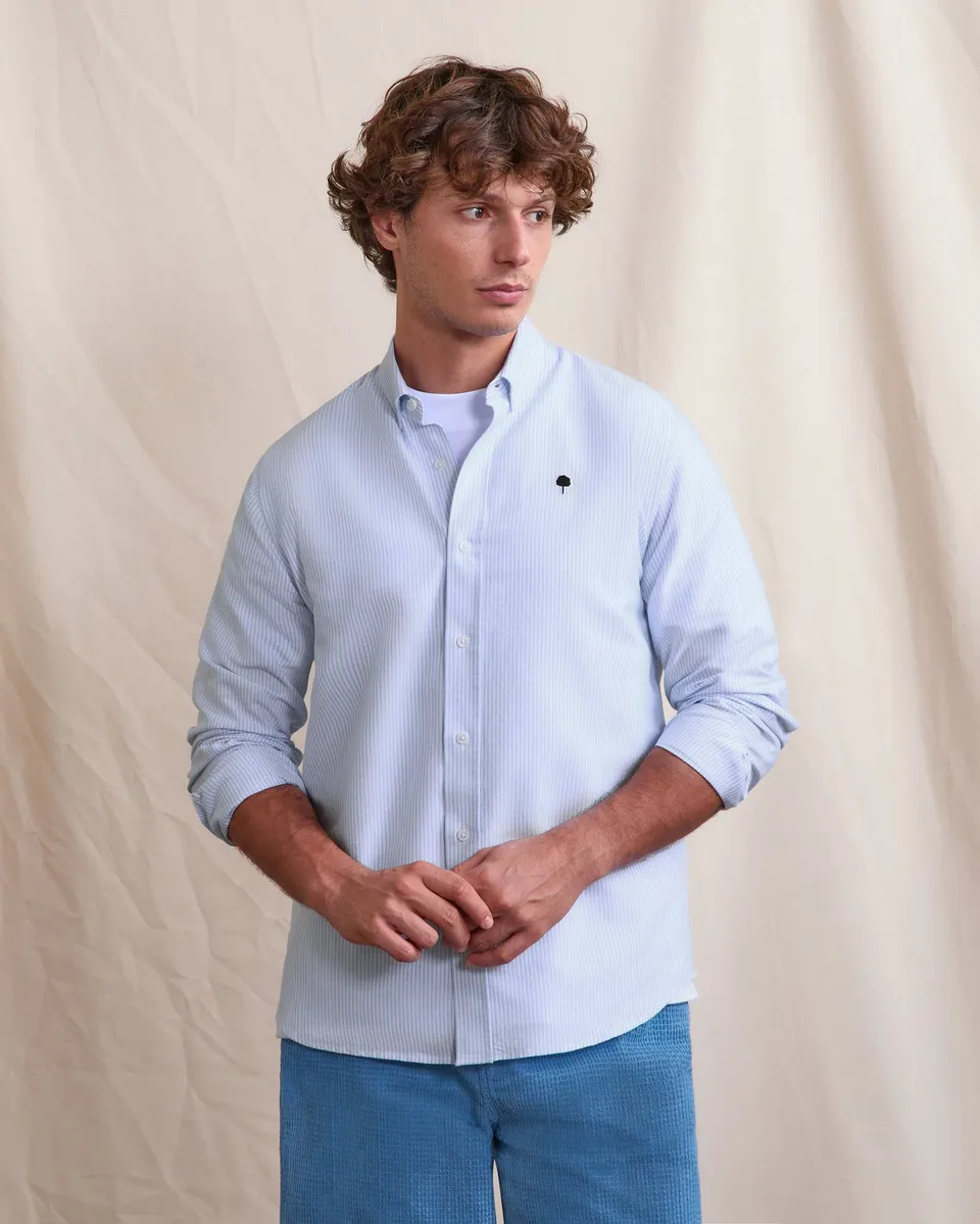 faguo-ivoy-chemise-ray-e-bleu-ciel-homme-coupe-droite image 1