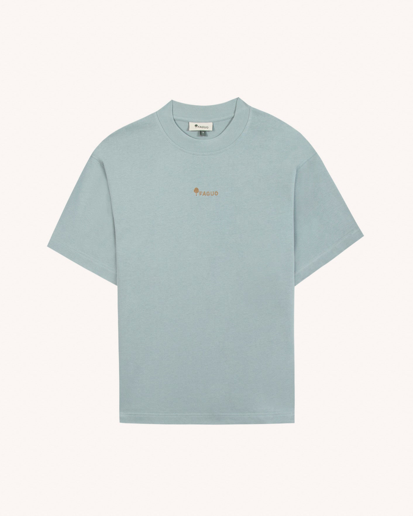 faguo-yellowstone-t-shirt-oversize-bleu-imprim-homme image 2