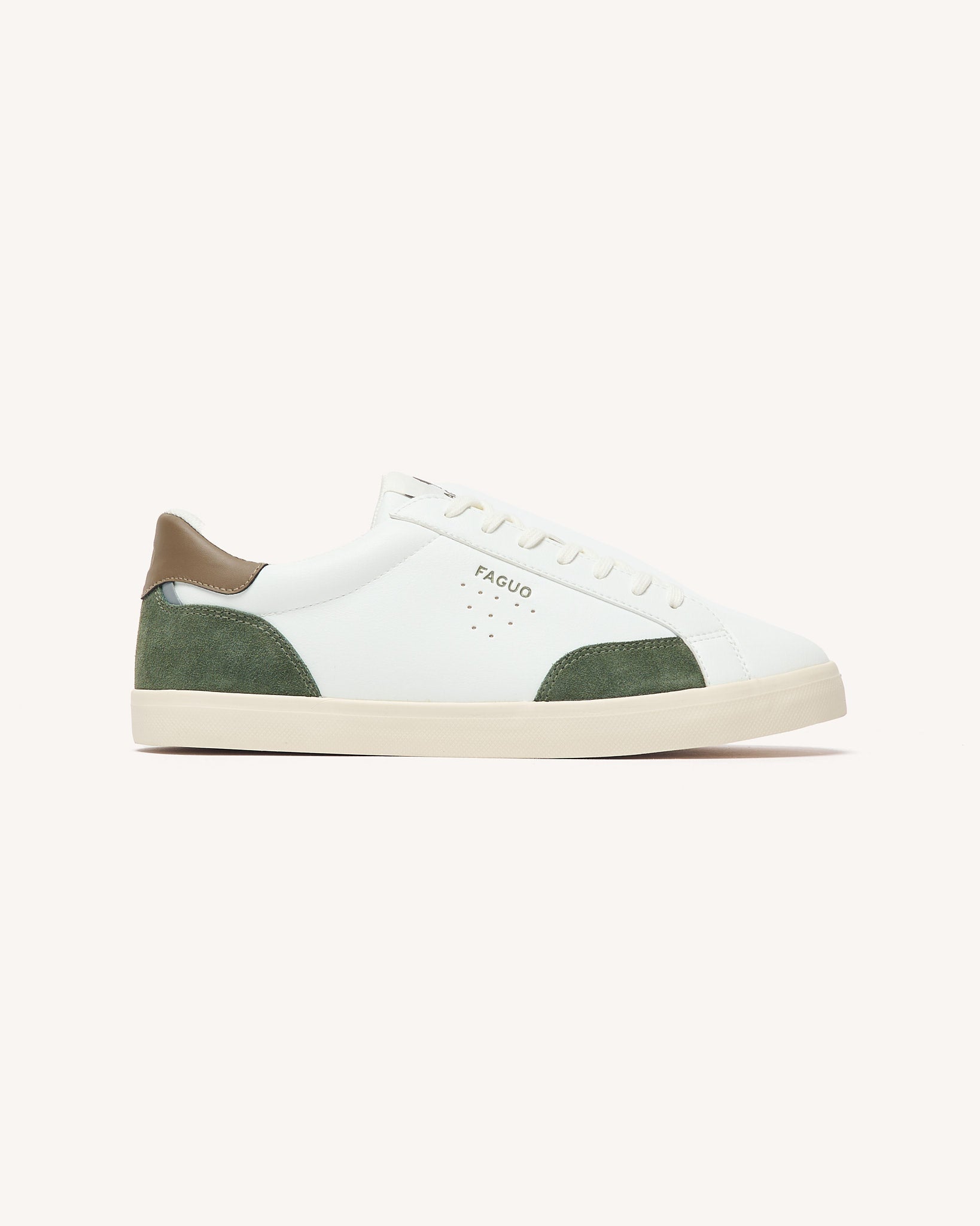 faguo-juniper-baskets-derby-blanc-et-kaki-homme image 2