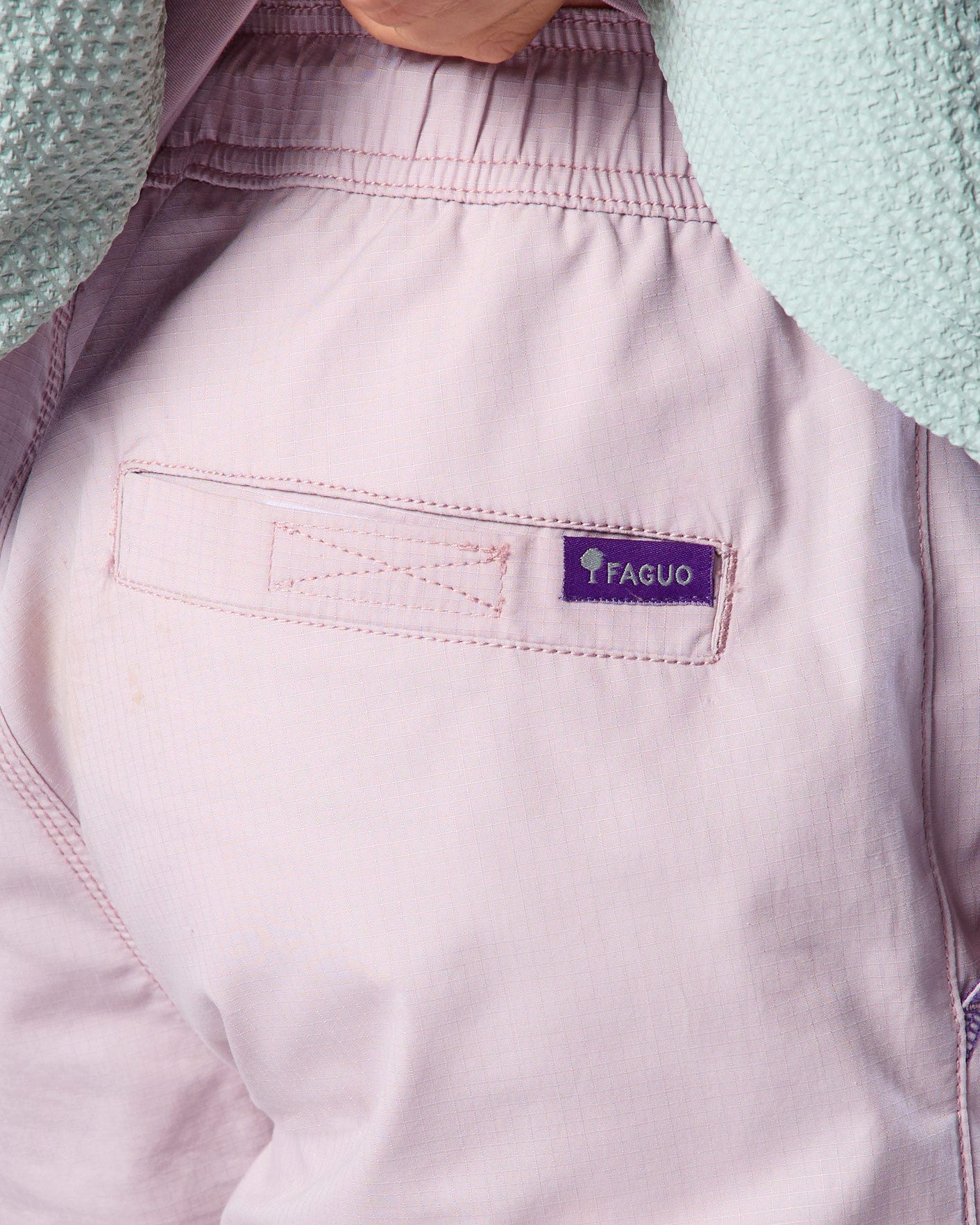 faguo-dreuille-otd-pantalon-rose-gris-ribstop-ample image 6
