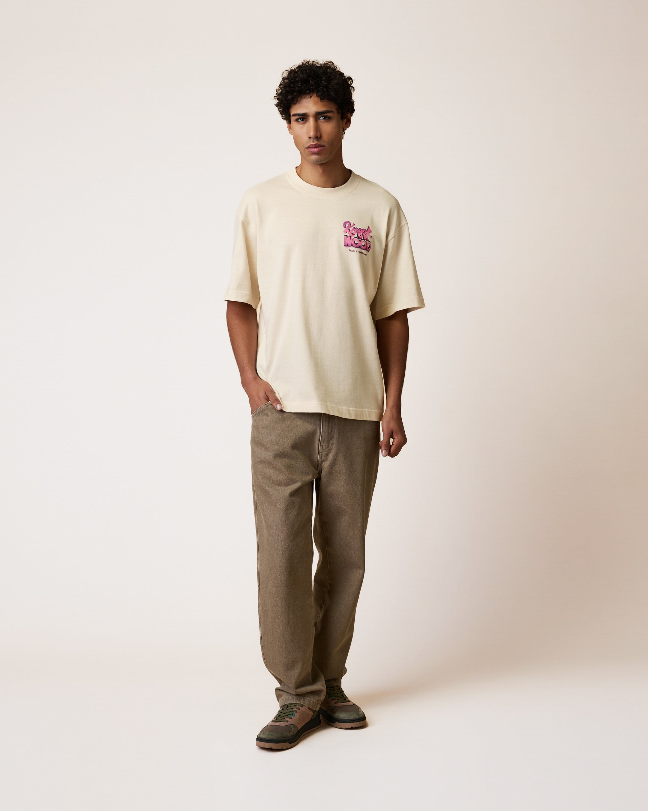 faguo-yellowstone-t-shirt-oversize-cru-knock-on-wood image 4