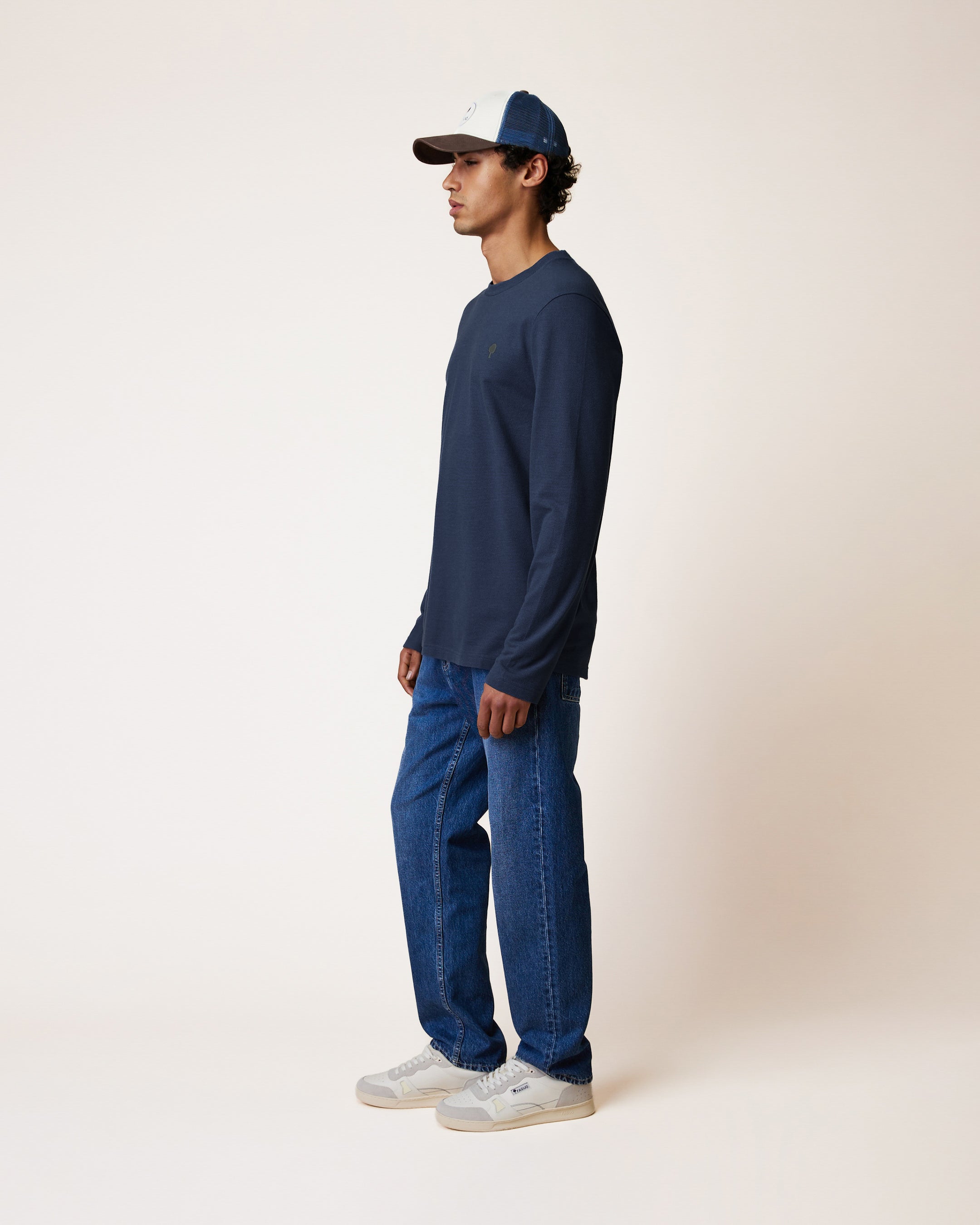faguo-bailly-t-shirt-manches-longues-bleu-coton-recycl image 6
