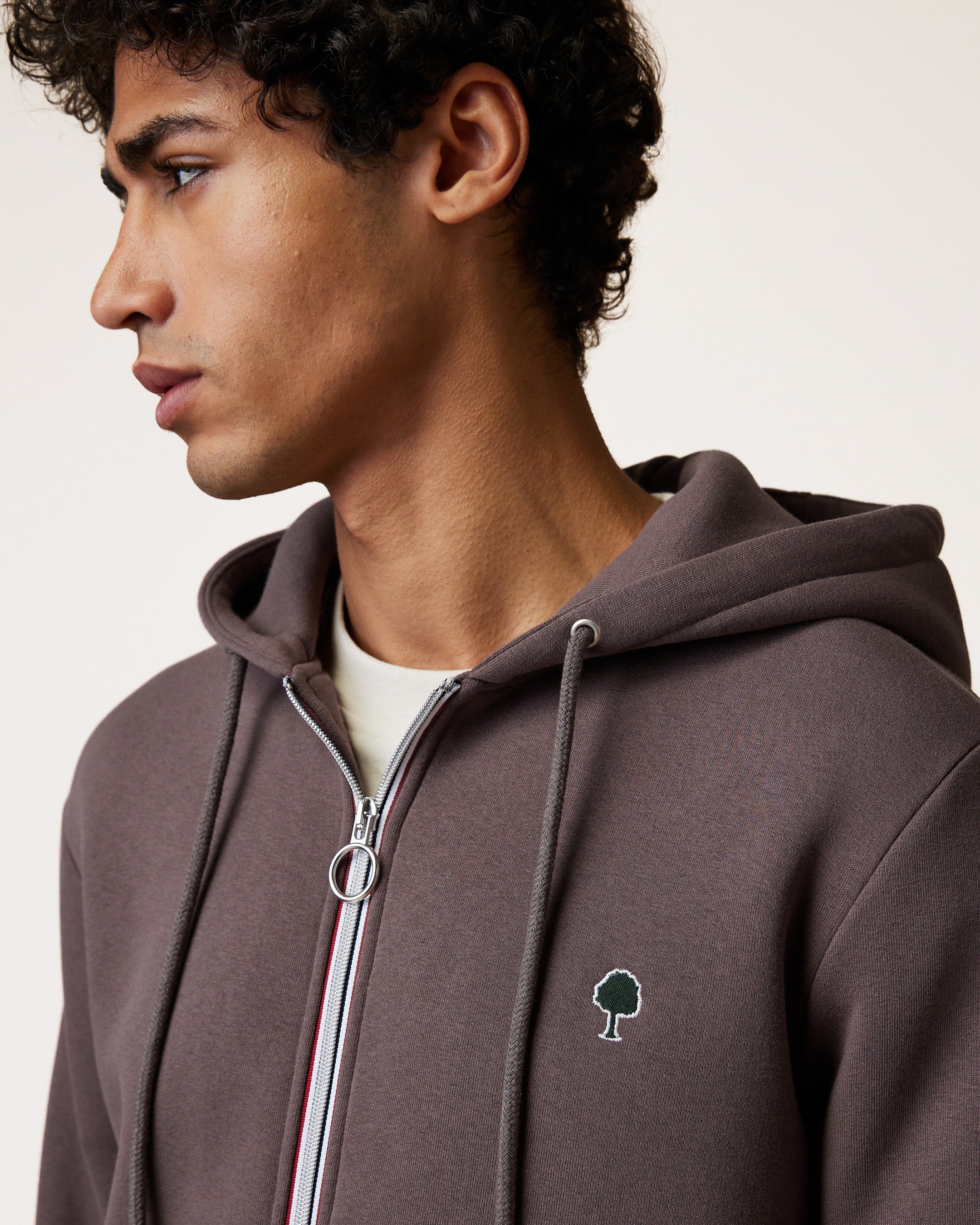 faguo-mesnil-sweat-zipp-capuche-violet-gris-homme image 7
