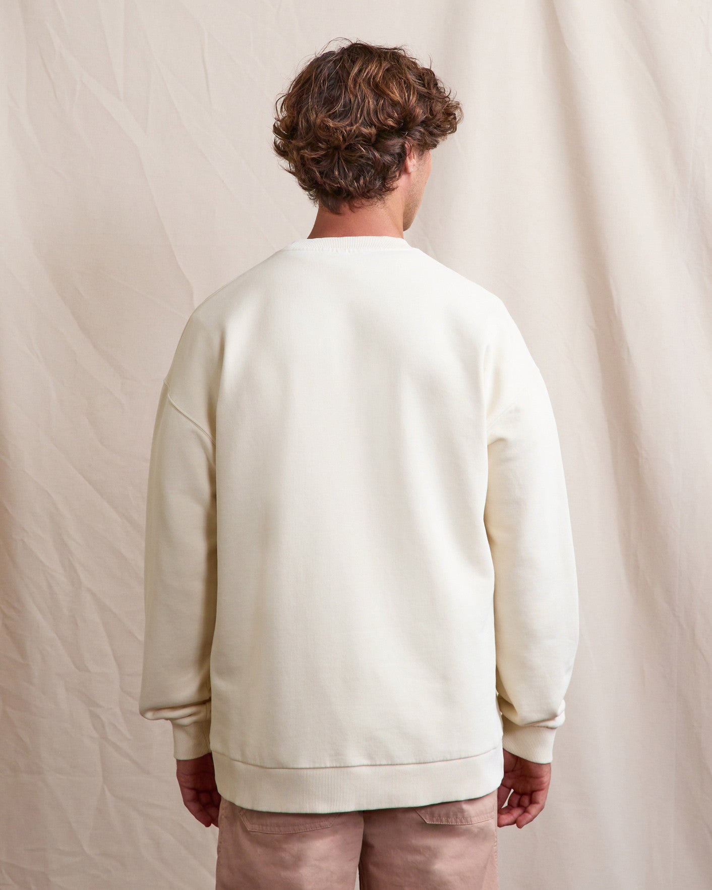 faguo-fango-sweat-col-rond-homme-cru-coupe-loose image 5