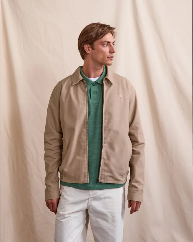faguo-dourdan-blouson-homme-taupe-en-canvas-de-coton image 1