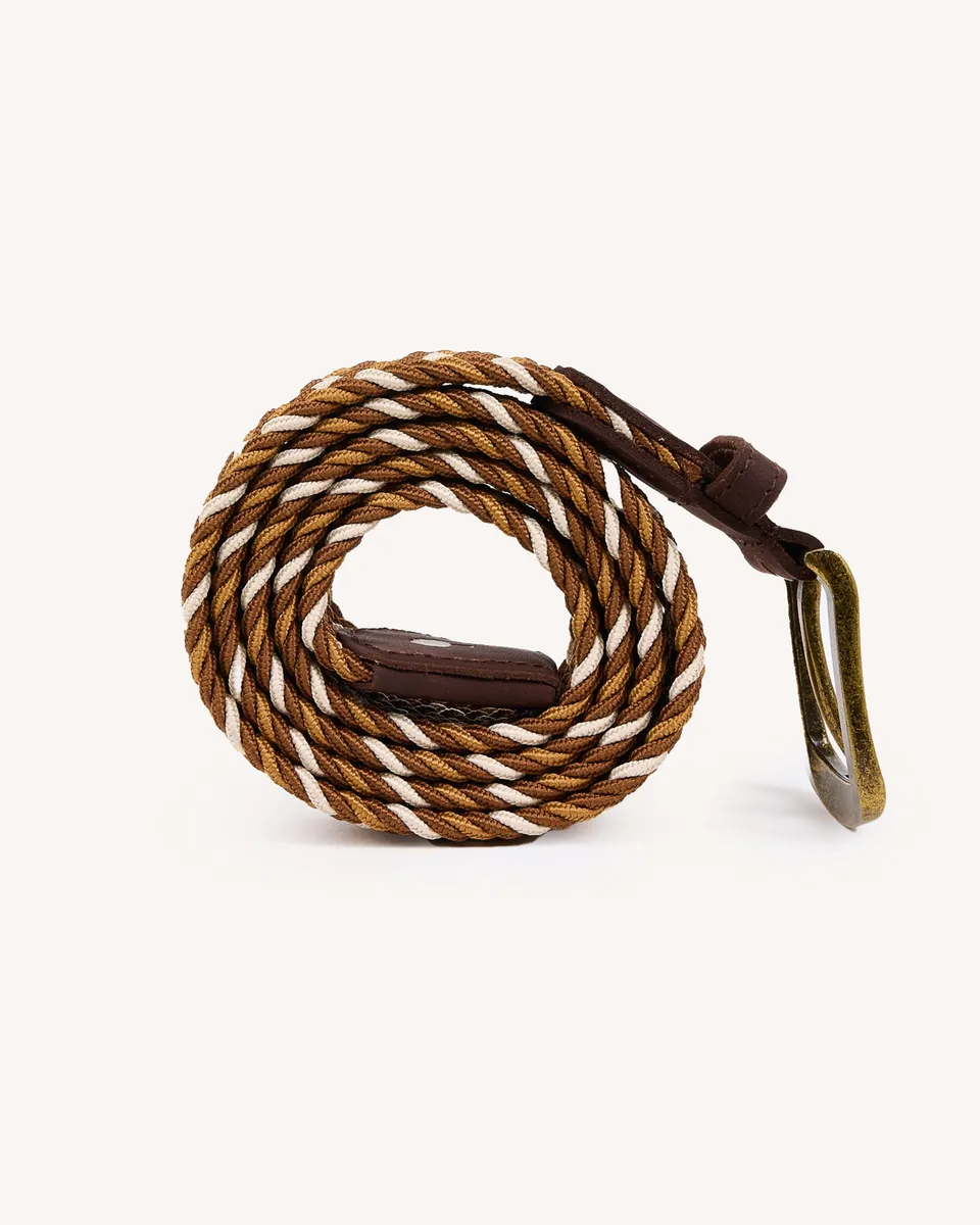 faguo-ceinture-tress-e-homme-camel-et-cru-110-cm image 1