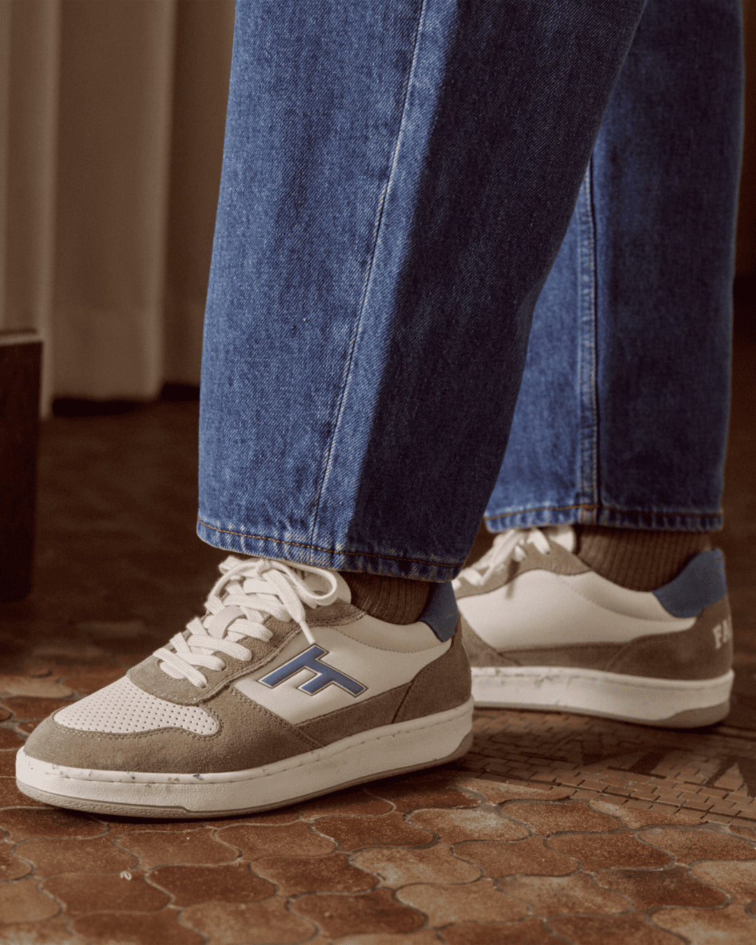 faguo-alder-baskets-crues-beige-fonc-cuir image 2