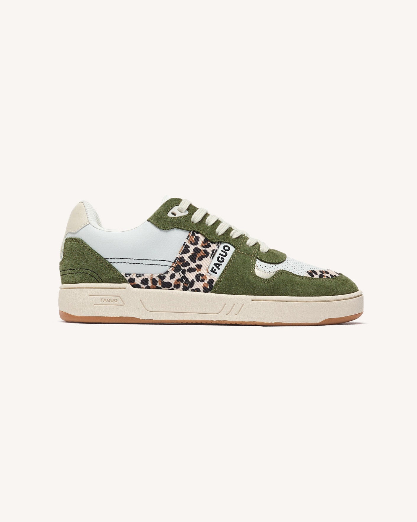 faguo-ceiba-baskets-femme-l-opard-et-kaki-cuir image 1