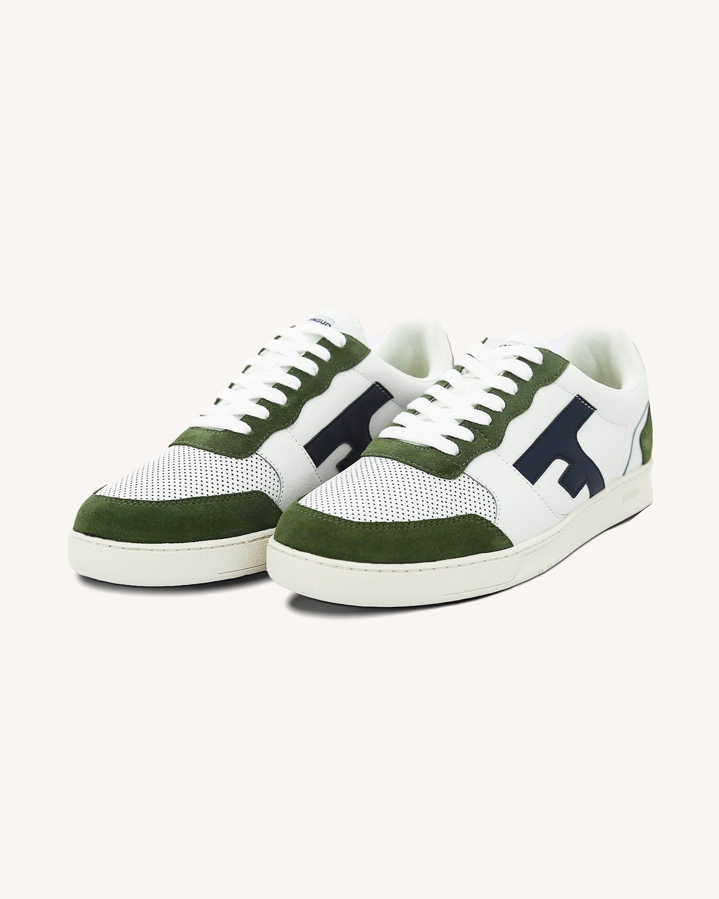faguo-hazel-baskets-cuir-blanc-bleu-et-kaki-homme image 3