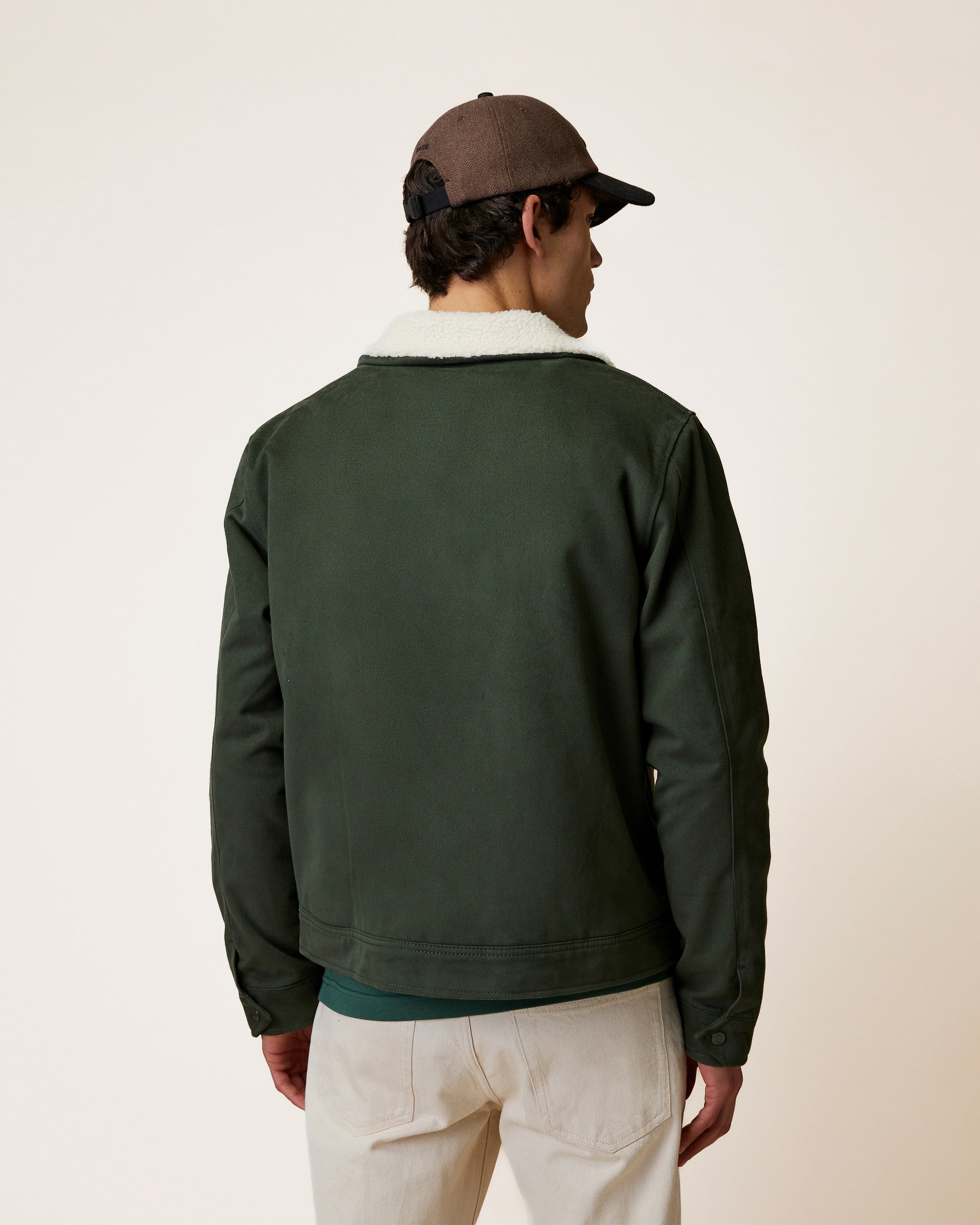 faguo-seillon-blouson-homme-vert-fonc-doublure-sherpa image 5