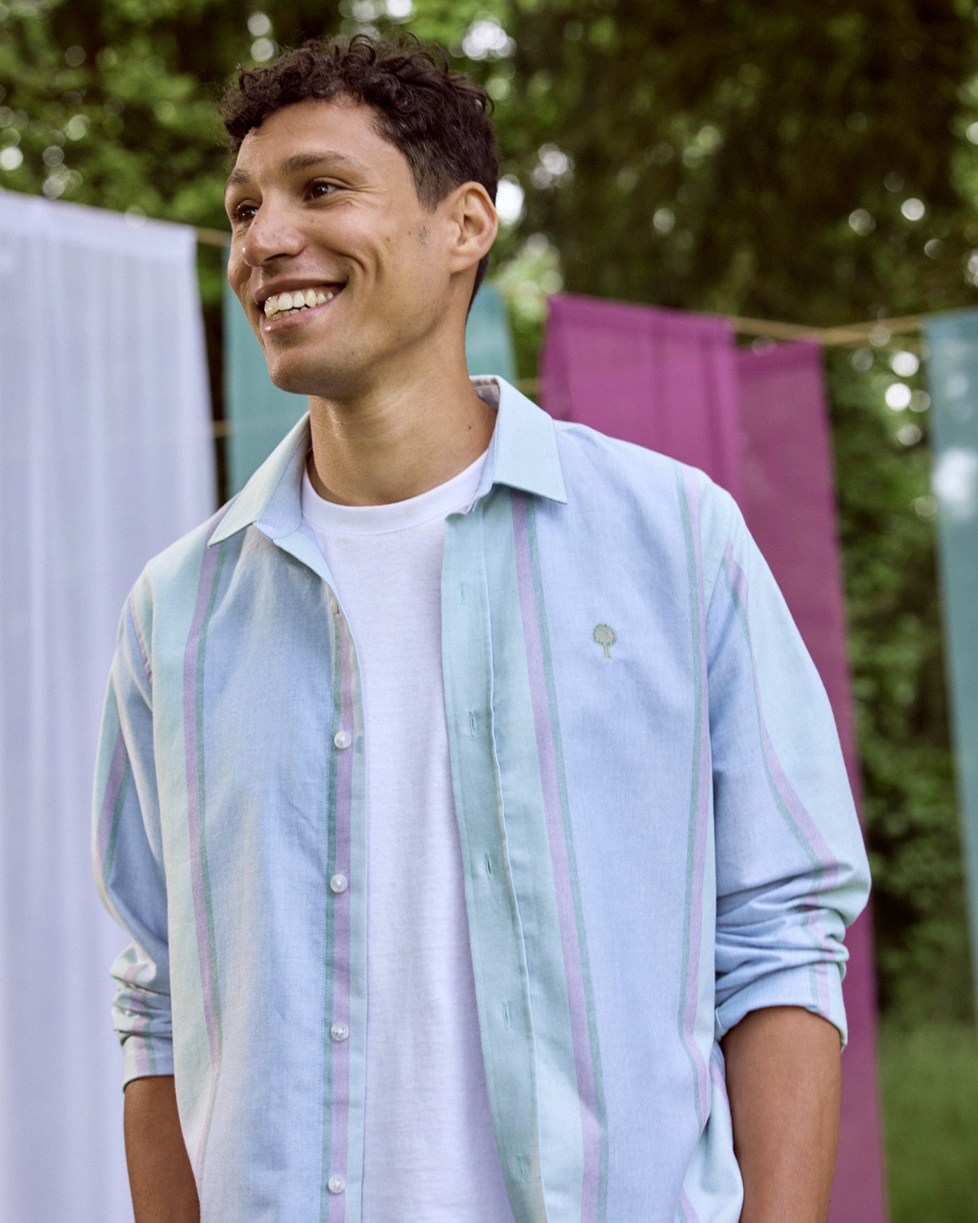 faguo-iraty-chemise-ray-e-vert-et-cru-homme image 3