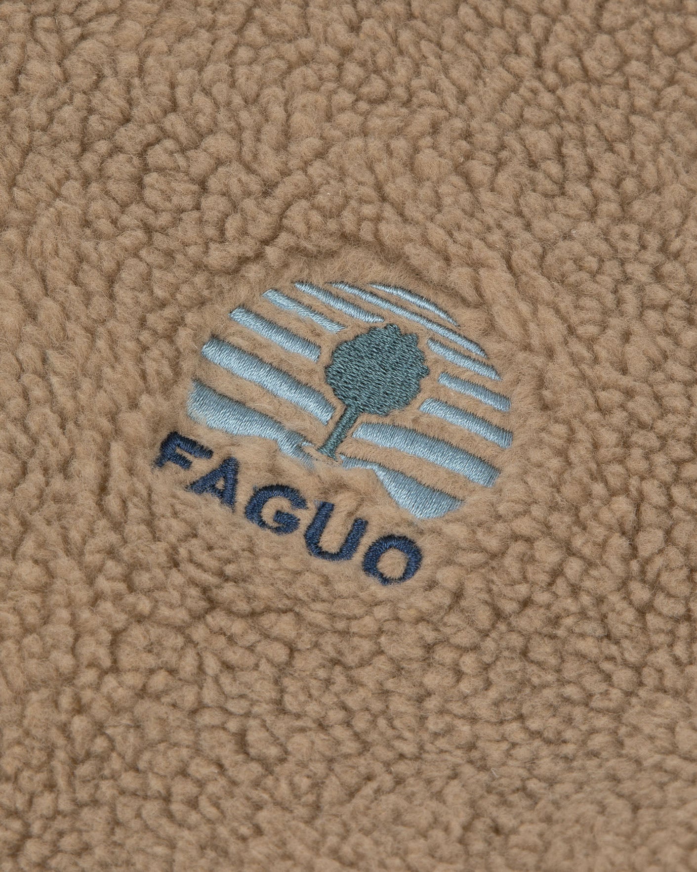 faguo-senonche-veste-polaire-sherpa-beige-bleu image 4