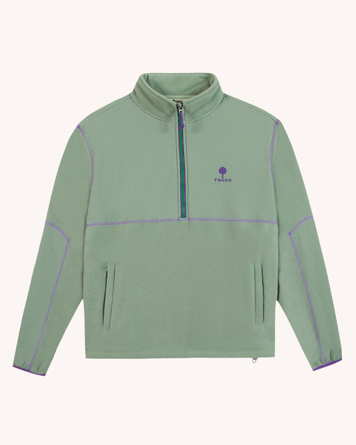 faguo-lioran-otd-polaire-zipp-e-homme-vert-clair image 2