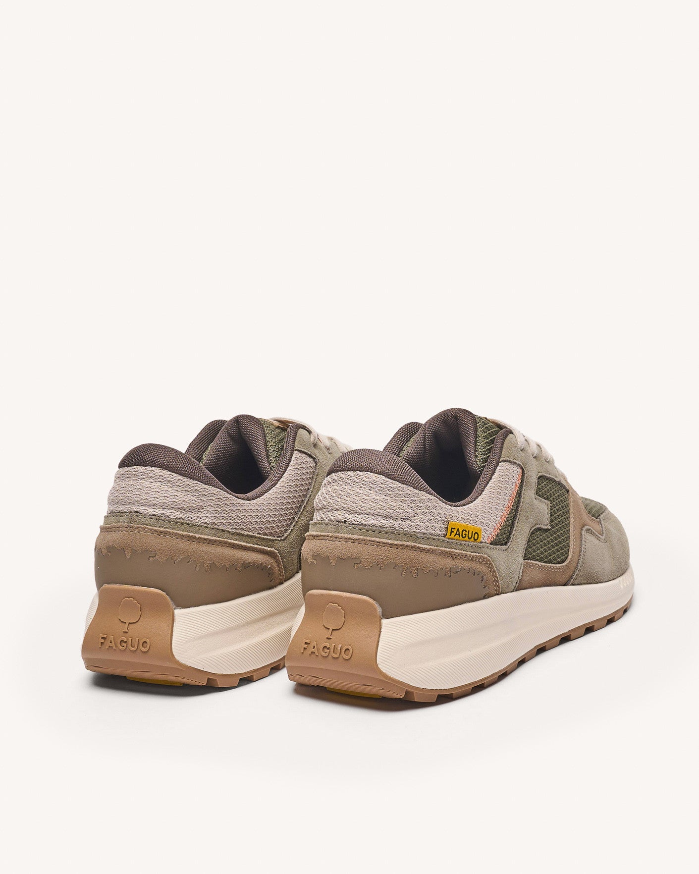 faguo-limwood-baskets-running-kaki-marron-cuir-su-de image 5