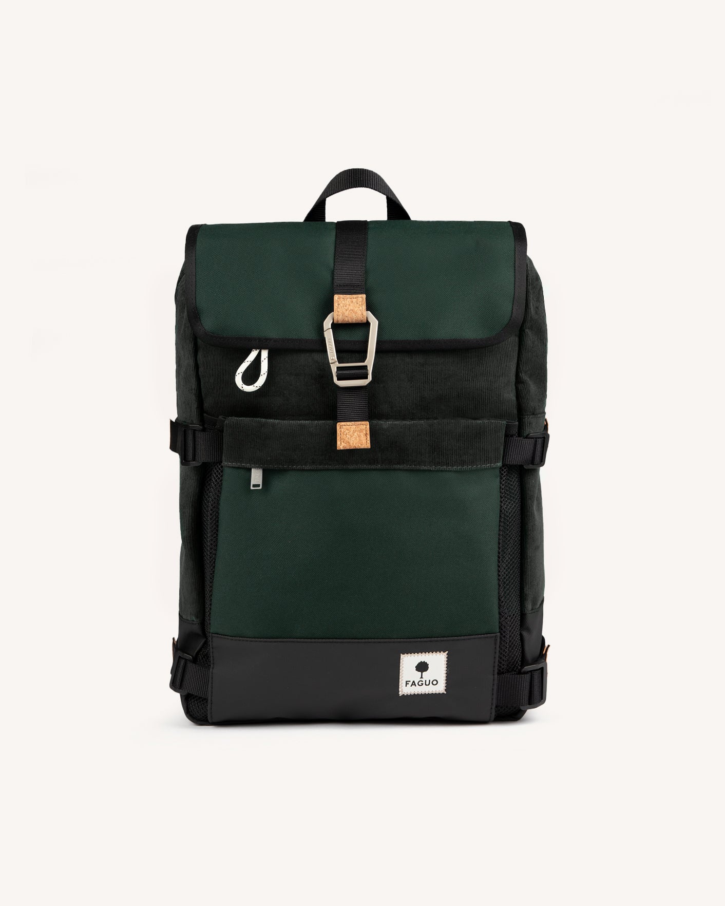 faguo-commuter-2-0-sac-dos-vert-fonc-15-pouces image 1