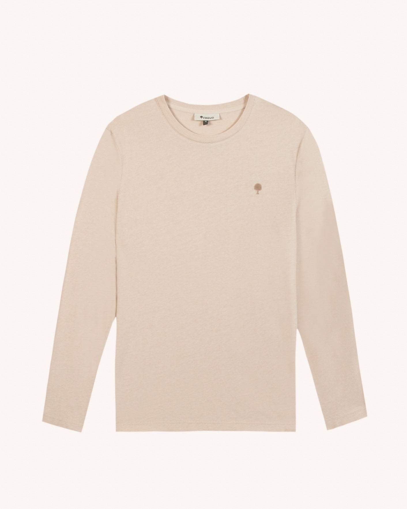 faguo-bailly-t-shirt-manches-longues-cru-coton image 2