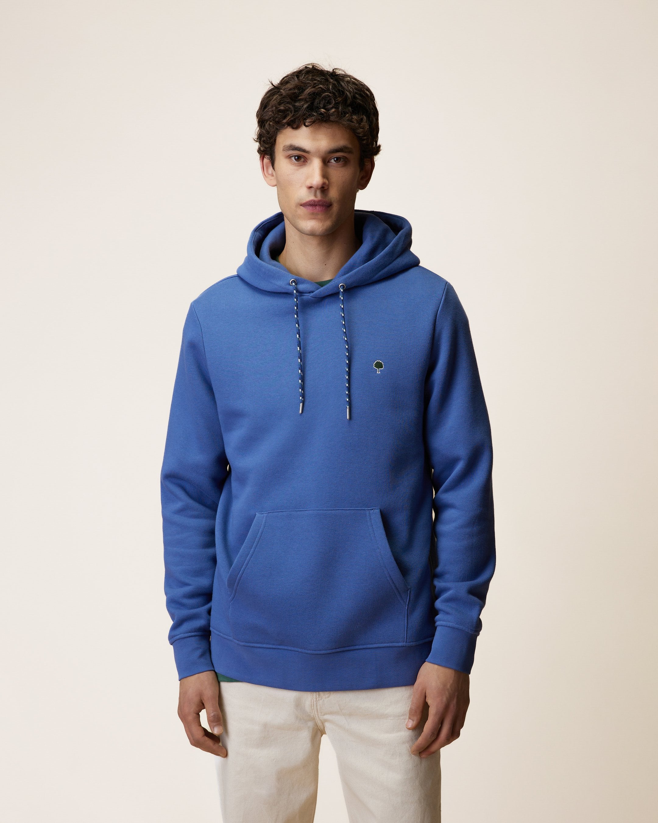 faguo-sweat-capuche-dirac-bleu-coton-recycl image 1