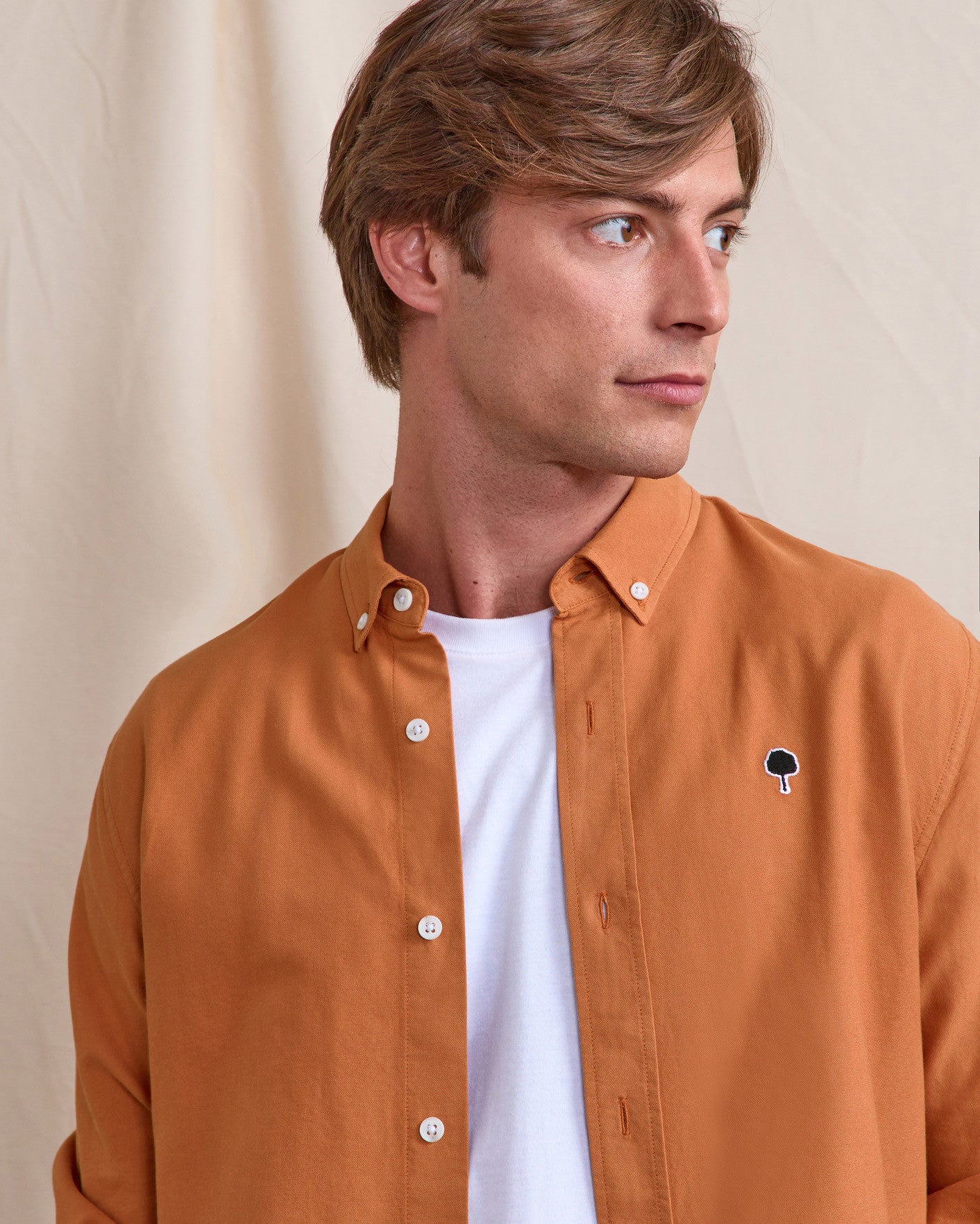 faguo-ivoy-chemise-brique-clair-oxford image 5