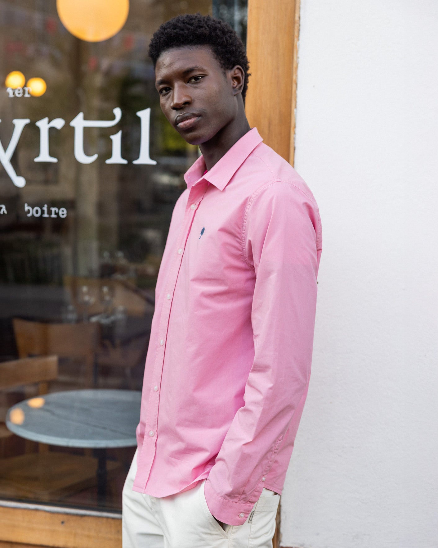 faguo-iraty-chemise-homme-rose-popeline image 6