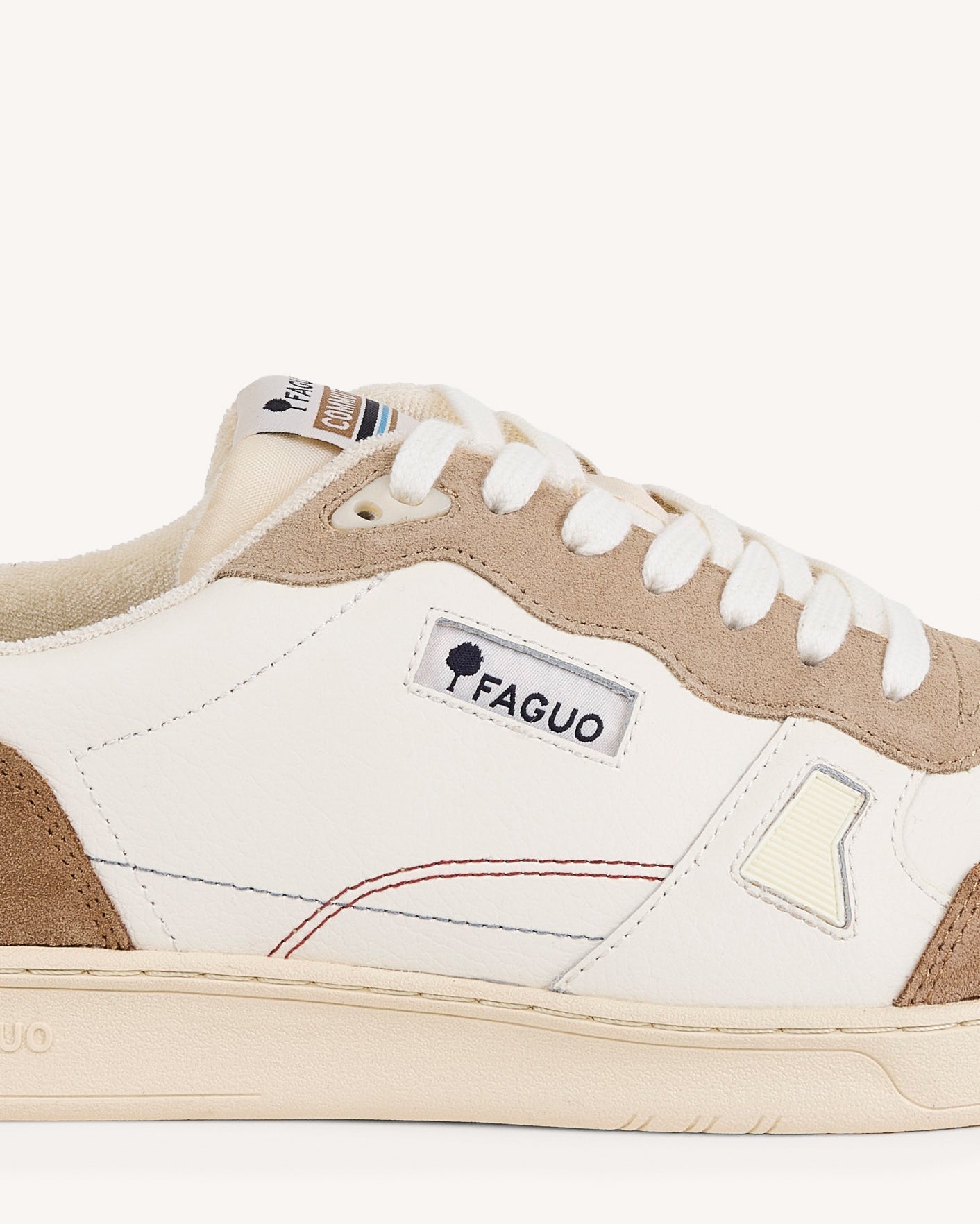 faguo-commute-1-baskets-en-cuir-beige-et-camel image 4